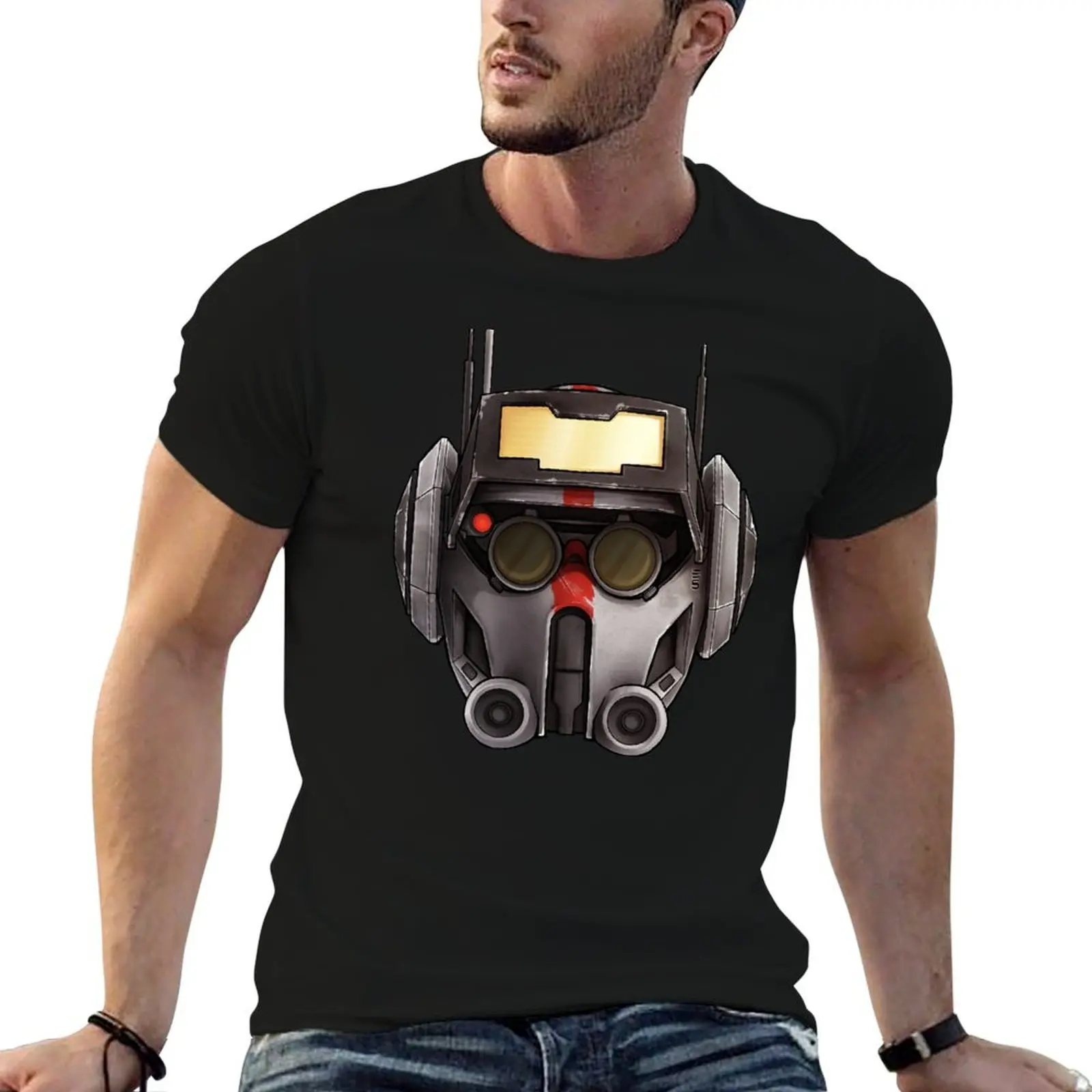 

BB Tech Helmet T-Shirt summer clothes heavyweights t shirt men