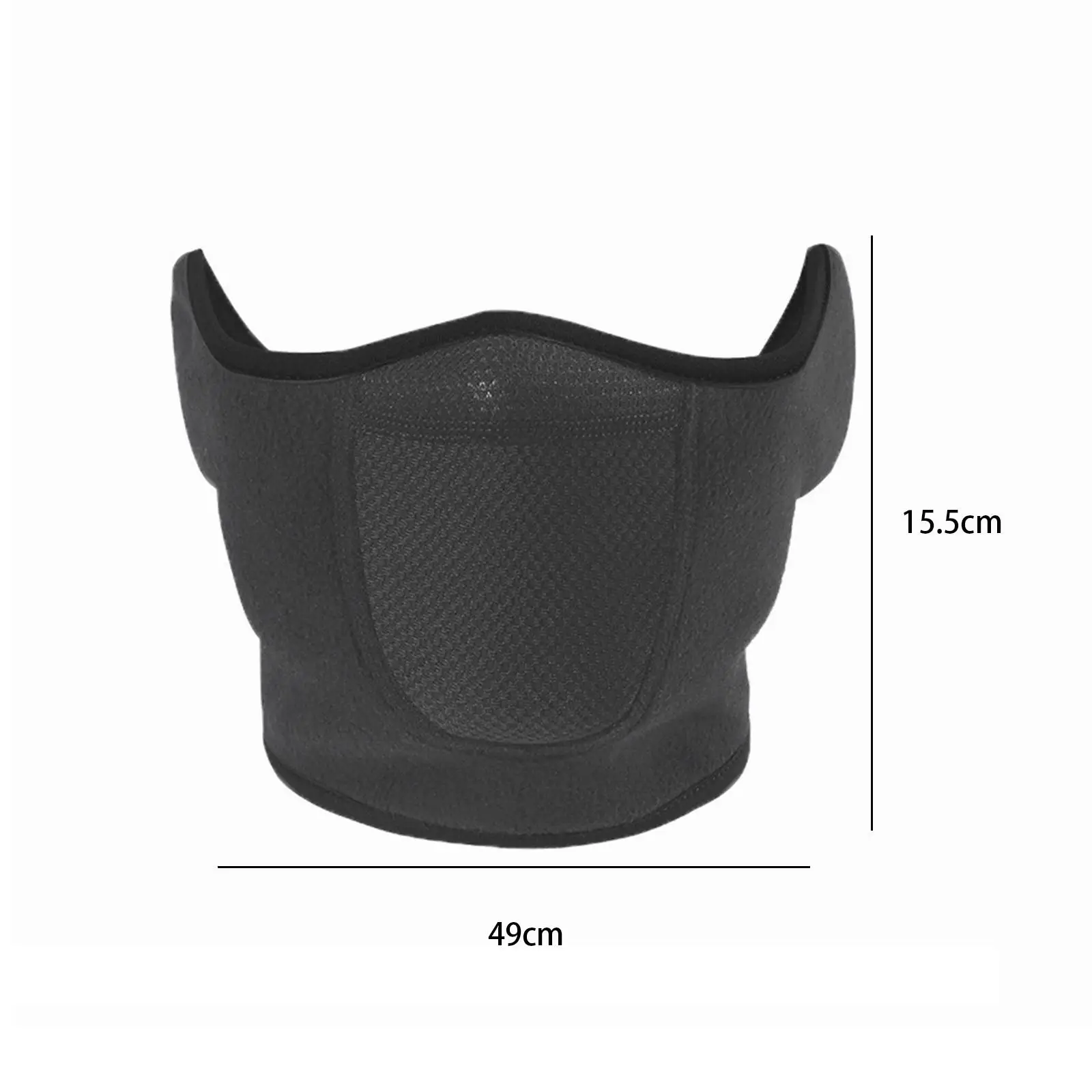 Adjustable Winter Half Face Mask Breathable Thermal Ski Mask Ear Cover for Hiking Biking Traveling Camping