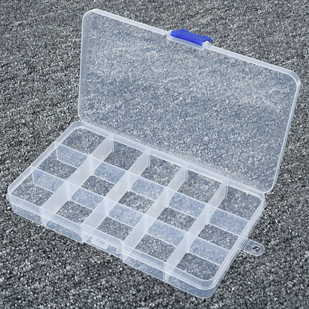 10/15/24/36 Compartment Adjustable Transparent Plastic Storage Box Diamond Accessories Art Jewelry Bead Storage Case Container