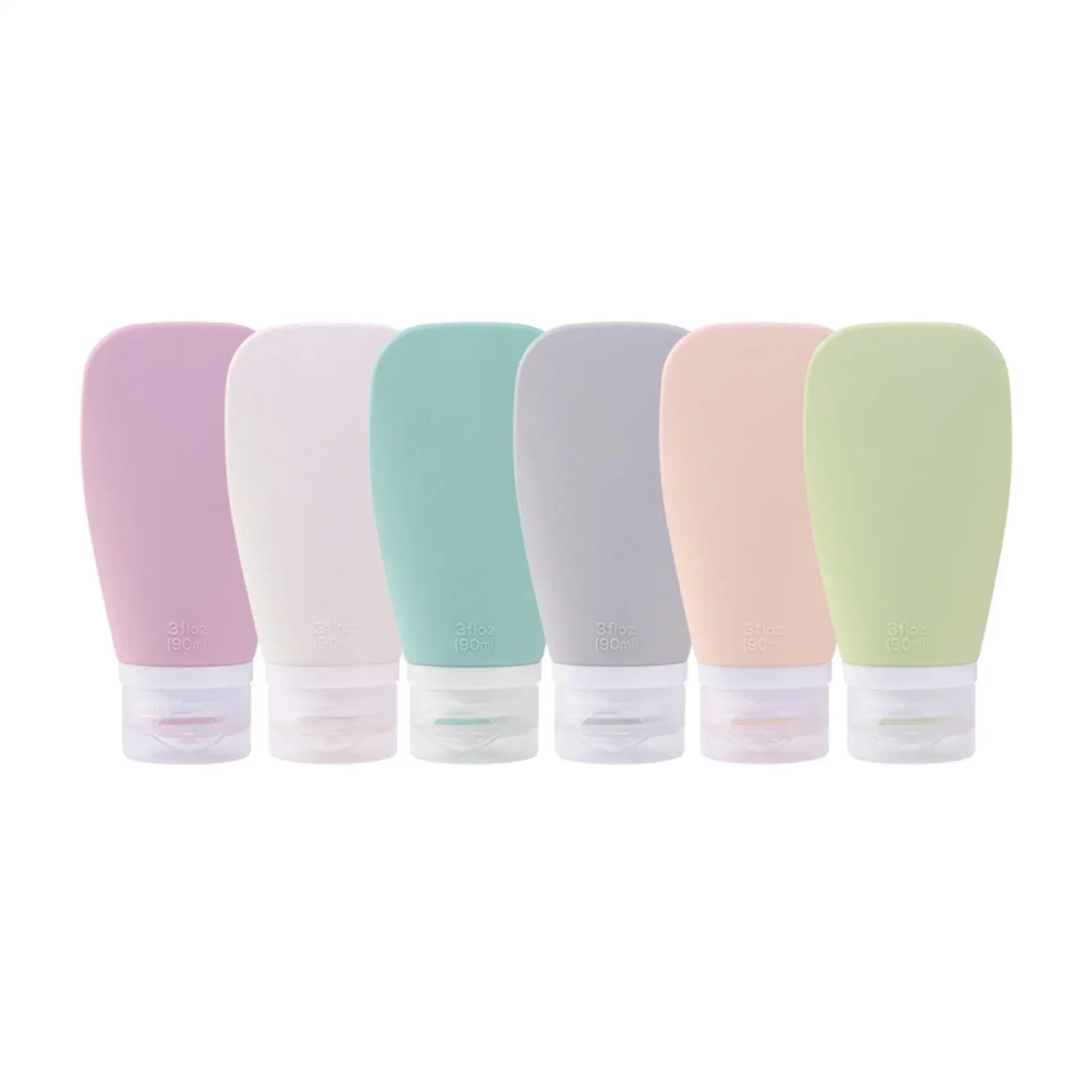 Silicone Travel Bottles Leakproof Refillable Toiletry Containers Kit for Travel Essentials and Business Trips