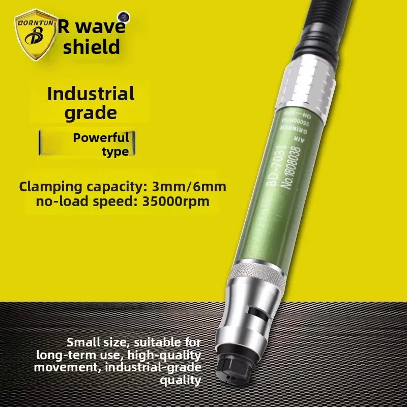 Wave Shield Air-Powered Grinding Pen 3/6mm Air Grinder Pen Pneumatic Grinding Machine Pen-Style Engraving Machine Bd-7031