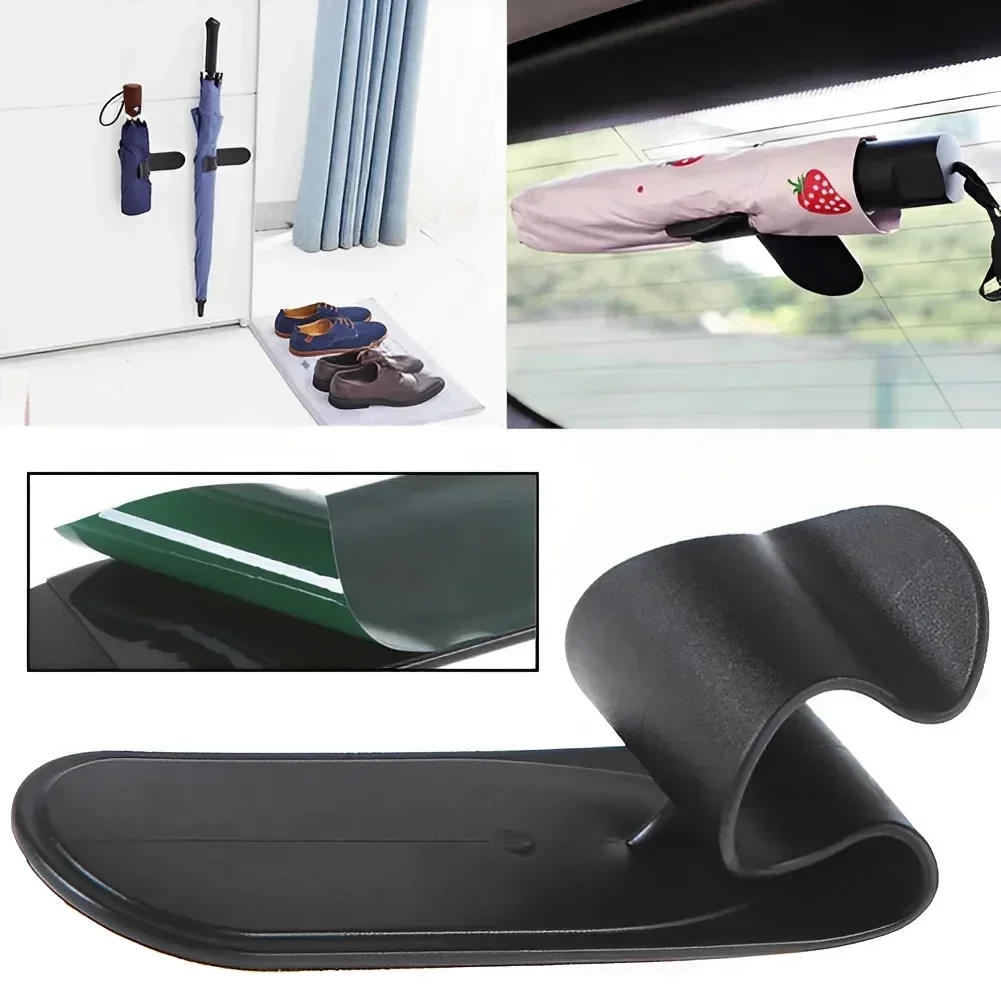 1/2 Stück Universeller Stilvoller Auto-Schirmhalter Multifunktionaler Selbstklebender Kunststoff-Schirmhalter Auto-Innenausstattung Zubehör