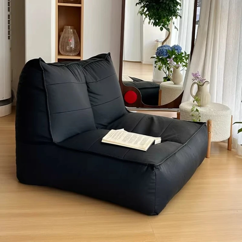 Cómodos Sofás Puff Tipo Silla Reclinable para Sala de Estar, Sofás Puff para Dormir, Puffs Relajantes, Asiento de Mimbre