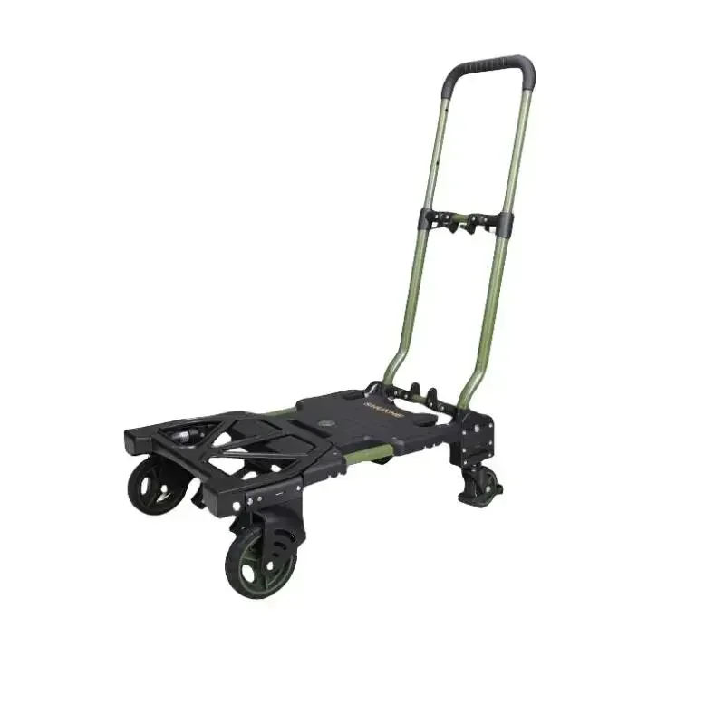 

Folding Trolley Portable Flatbed Truck Truck Trolley Outdoor Camping Travel Car Multifunctional Household Luggage Cart