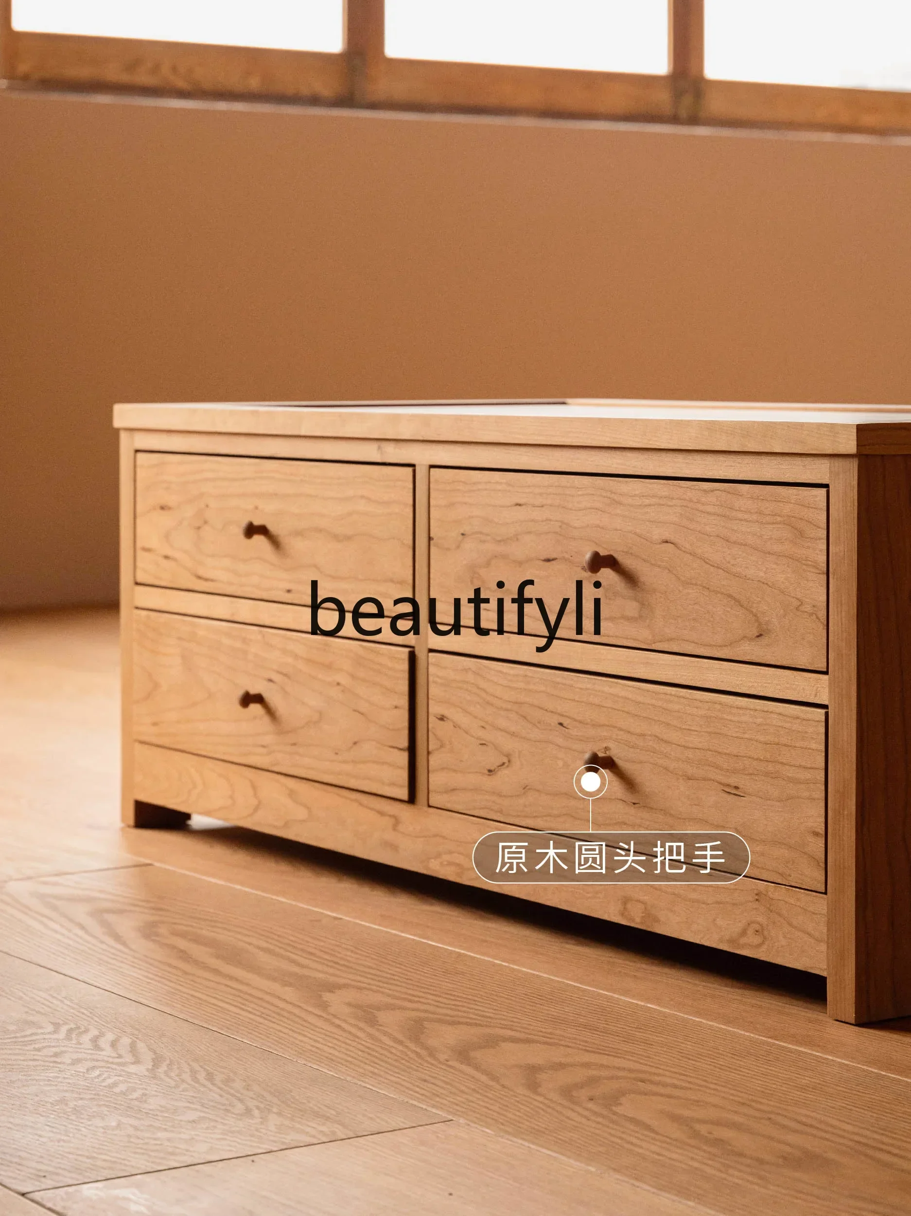 

Cy Coffee Table Dining Table Dual-purpose Storage Simple Modern Small Apartment Living Room Solid Wood Tea Table
