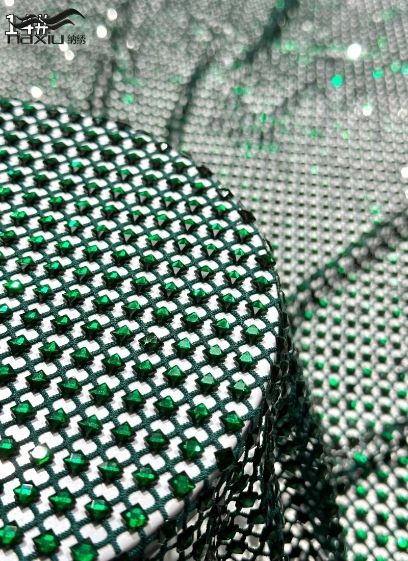 

Madison High Quality African Lace Fabrics Luxury French Mesh Stones 6*6 Lace Fabric For Nigerian Wedding Dress 5Y