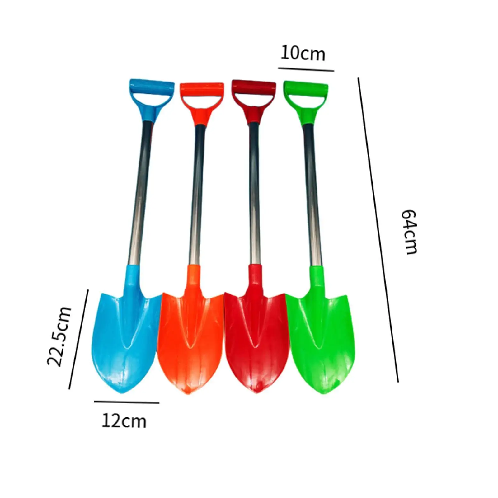 4 Pieces Beach Shovels for Kids,Beach Spades,Outdoor Toys,Sand Shovels,Toys Kids Gardening Tools for Girls,Boys,Toddlers,Kids