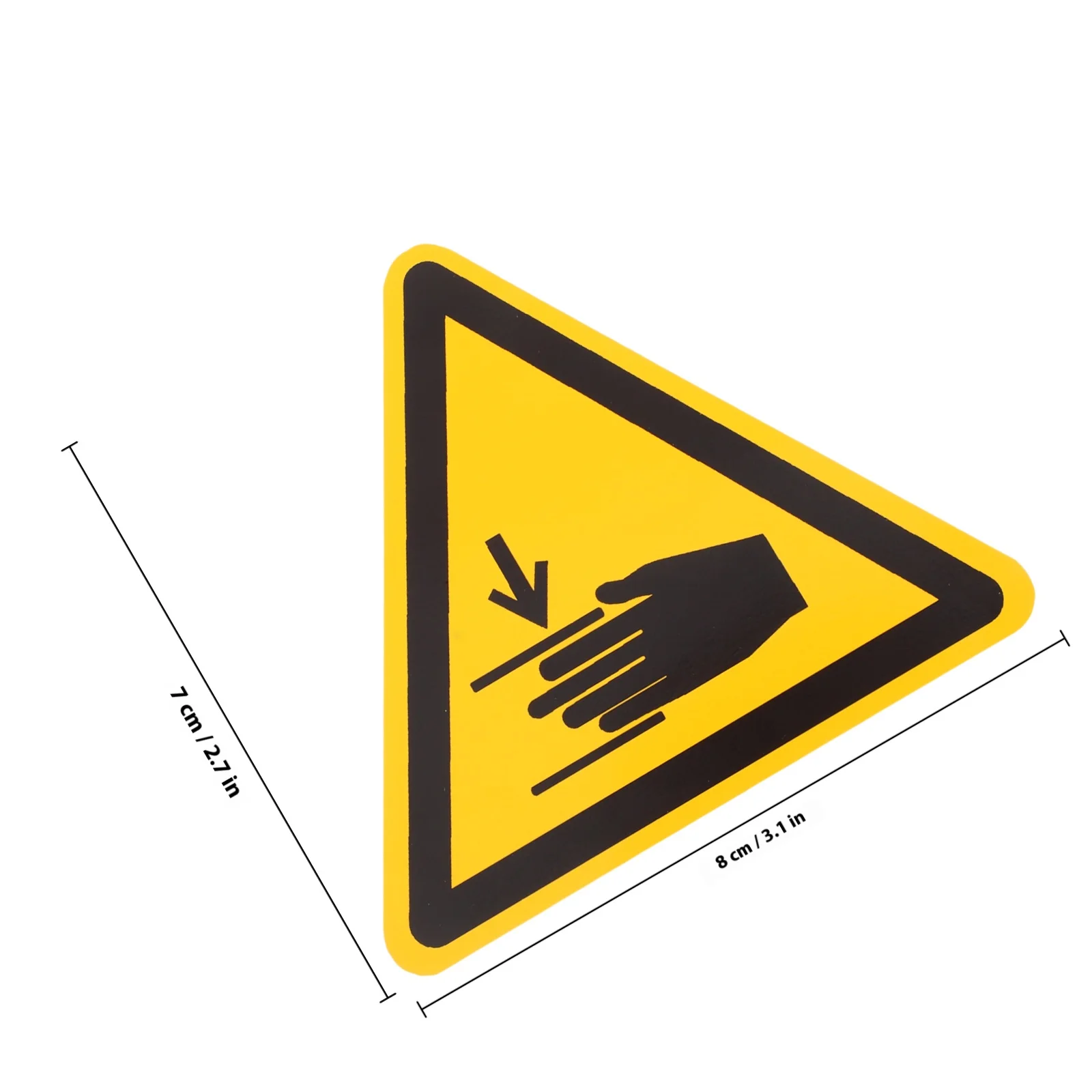 10 قطعة ملصقات تحذيرية ملصق أمان لموقع بناء المصنع شارات لاصقة متينة من مادة PVC ملصق علامة السلامة المرورية