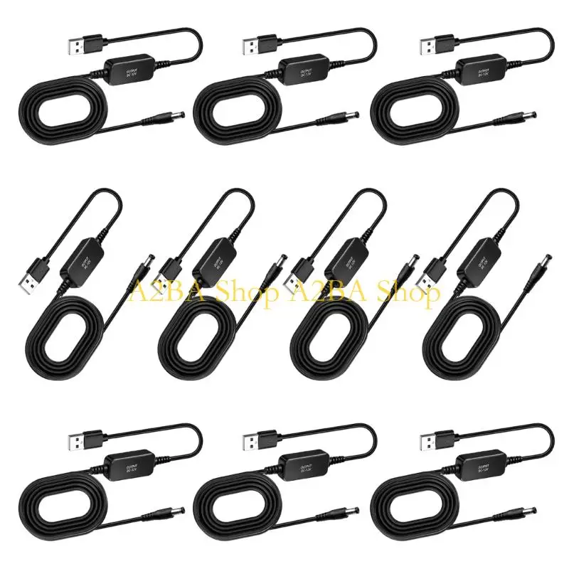 A2BA 100cm Power Conversion Cable for Temporary 5V USB Supply and Equipment Setups