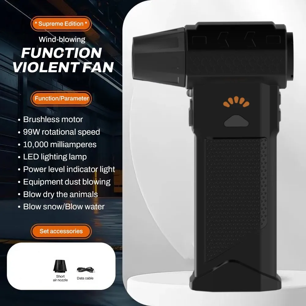 Turbo Fan Jet 990000RPM Turbo Jet Blower Brushless Vacuum Cleaner Blower PC/Keyboard/Home/Car Cleaning Air Duster Blower Tools