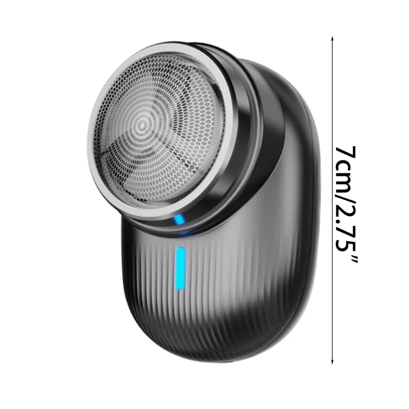 Durable Professional Face Beard Trimmer Rechargeable for Men Razors Cutter Barber Machine with Colorful Breathing Light