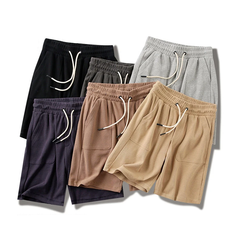 

Casual Cotton ort Pants Men's Summer Trendy Brand Versatile Loose 5-Point Home Couple Pure Cotton Five-Point Pants