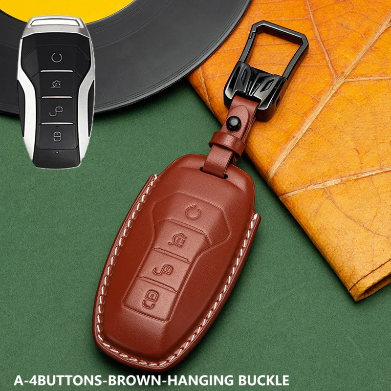 Luxury-Quality Leather Car key protection shell suede For BYD Han Song Tang Qin Ev Pro PLUS MAX auto key case cover accessories