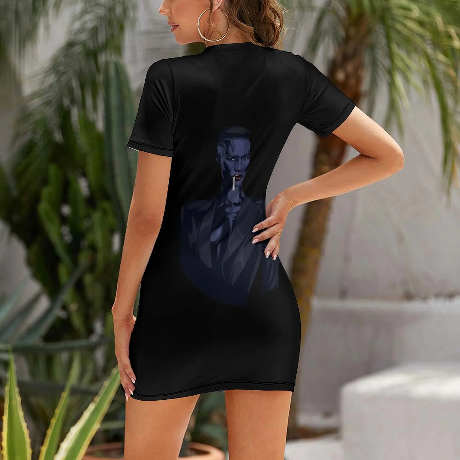 Grace Jones T-Shirt Short Sleeved Dress dresses for special events Women long dress prom clothes