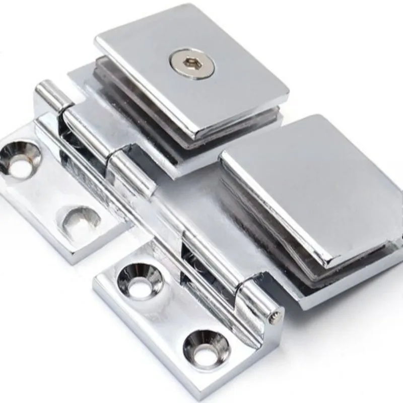 Cabinet door hinge opening cabinet fixed hinge square unilateral movable clip glass