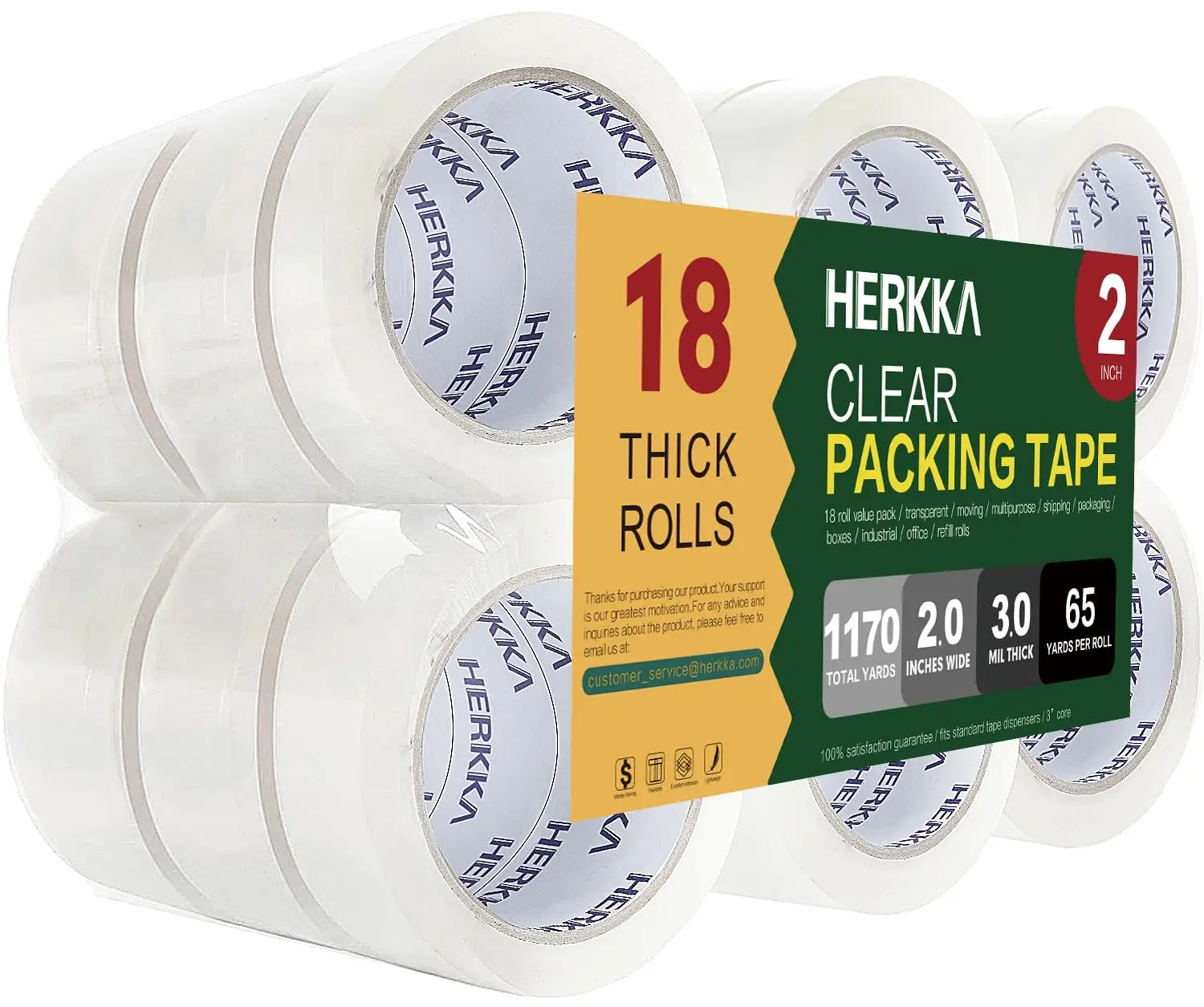 Clear Packing Tape,…