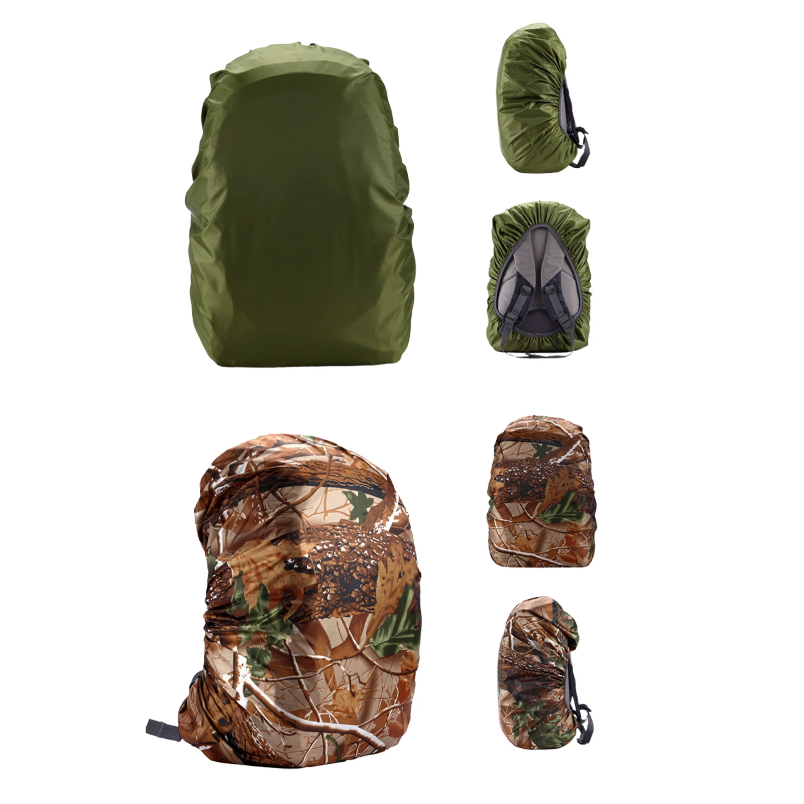 Nowy pokrowiec przeciwdeszczowy na plecak 20L 35L 40L 50L 60L Wodoodporna torba Camo Tactical Outdoor Camping Hiking Climbing Dust Raincover