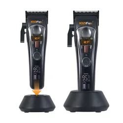 New electric hair clipper magnetic levitation high speed 9500 high power electric shear charging belt base