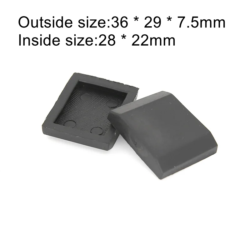 Black or white Small Rubber pads for conveyor chain Chinese or Italy Glass machine spare parts.