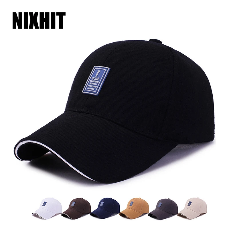 NIXHIT wiosna jesień Retro Visor czapka męska czapki baseballowe mężczyźni odkryty Trucker Golf piesze wycieczki wędkowanie wspinaczka tata kapelusz