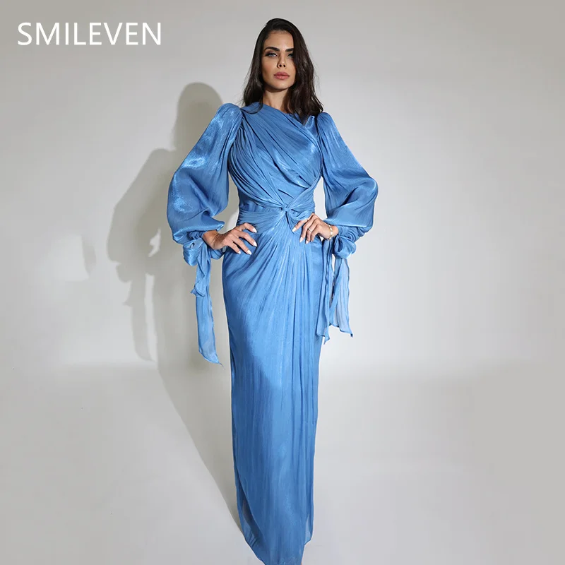 

Smileven Stunning Modest Prom Dress Full-Length فساتين سهرةEvening Gowns Long Sleeves Occasion Dress Customized 2025