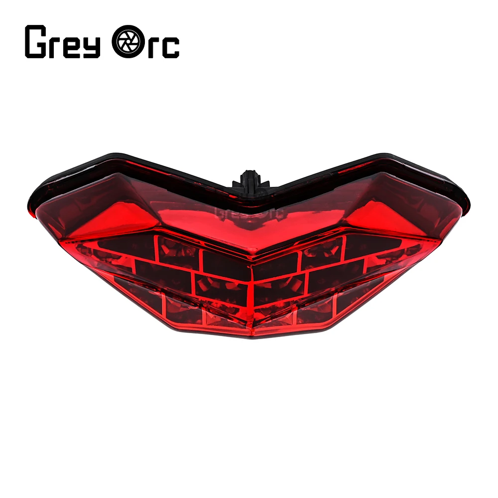 Motorcycle Smoke Tail Brake Light For Kawasaki Ninja 250 300 Z250 Z300 2012-2018 LED Taillight Indicator Flasher Tail Stop Lamp