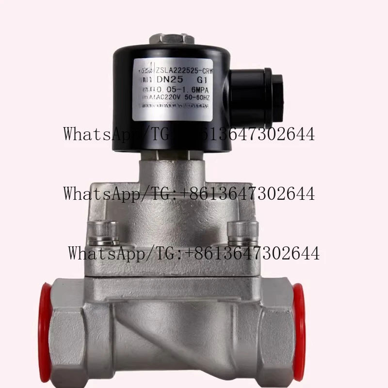 ZSLA steam pilot solenoid valve/stainless steel steam hot water valve/200 degree high temperature 1.6MPA thread 4 points