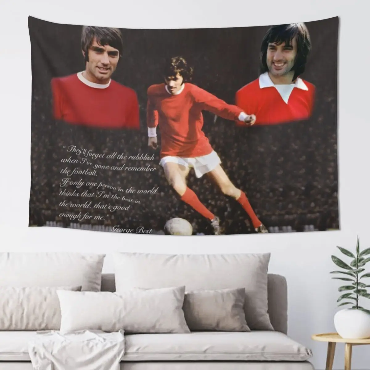 

GEORGE BEST - GENIUS Tapestry Decorations For Your Bedroom Room Ornaments Tapestry