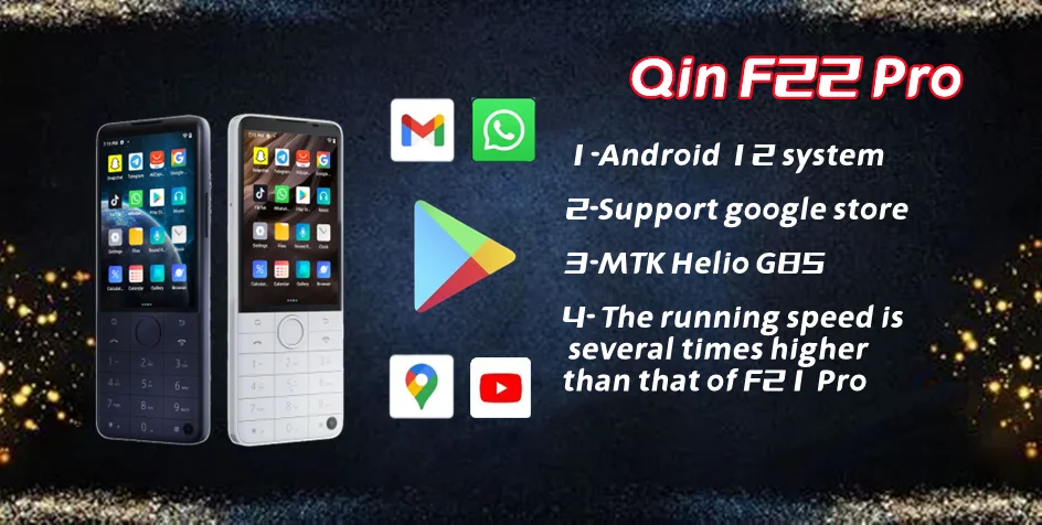Google Available Global Version Duoqin F21 Pro Android 11 Mini Smart TouchScreen 4G Mobile Phone