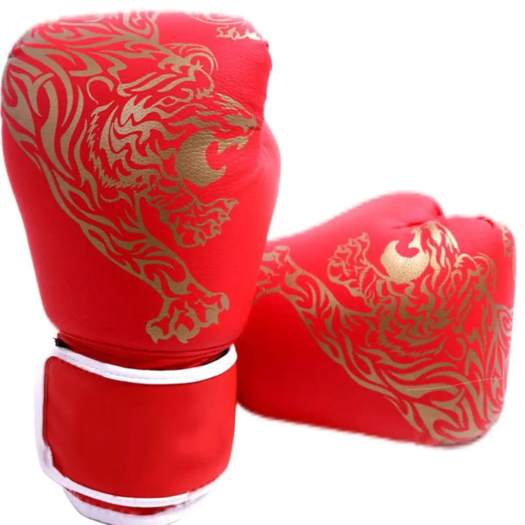 Adults Boxing Gloves Breathable PU Leather Fighting Gloves Kids Boxing Training Kickboxing Gloves for Gym Indoor Outdoor Sport