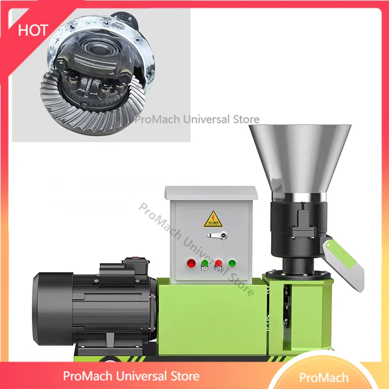 

/380V Feed Pellet Mill, 4kW Biomass Feed Pellet Mill, 45–75 kg/h Animal Feed Pellet Mill(Customized)