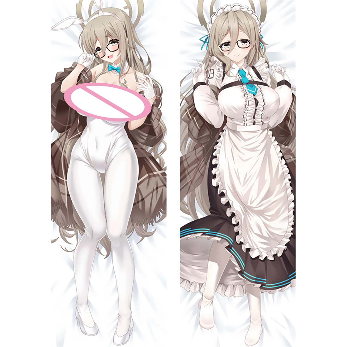 

50x180cm Game Anime Blue Archive Murokasa Akane Cosplay Dakimakura PillowCase Hugging Body Prop Pillow Cover