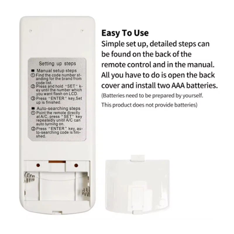 NEW KT109II Universal Air Conditioner Remote Control Replacement LCD Display Remote Control With Base