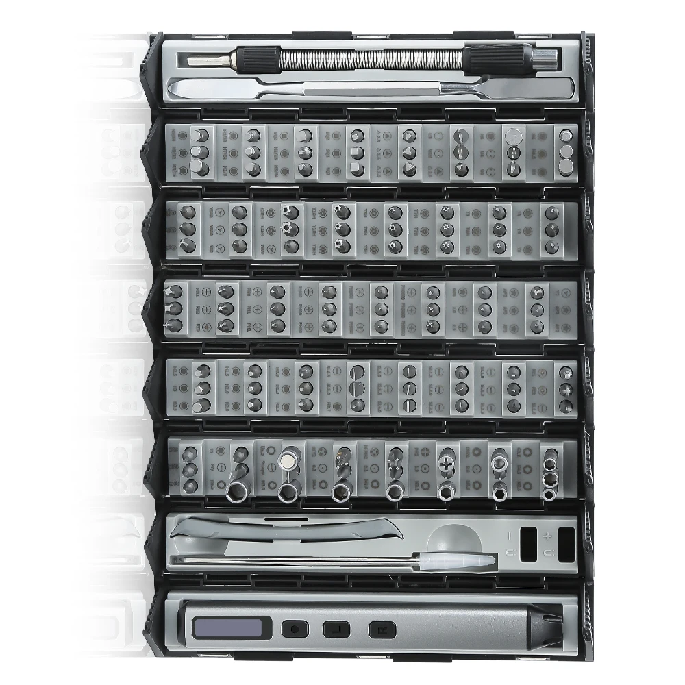 

Portable Tool Kit Rechargeable Electric Screwdriver Set 126 in 1 Precision Wireless Magnetic Mini Small Bit for Xiaomi Phone New