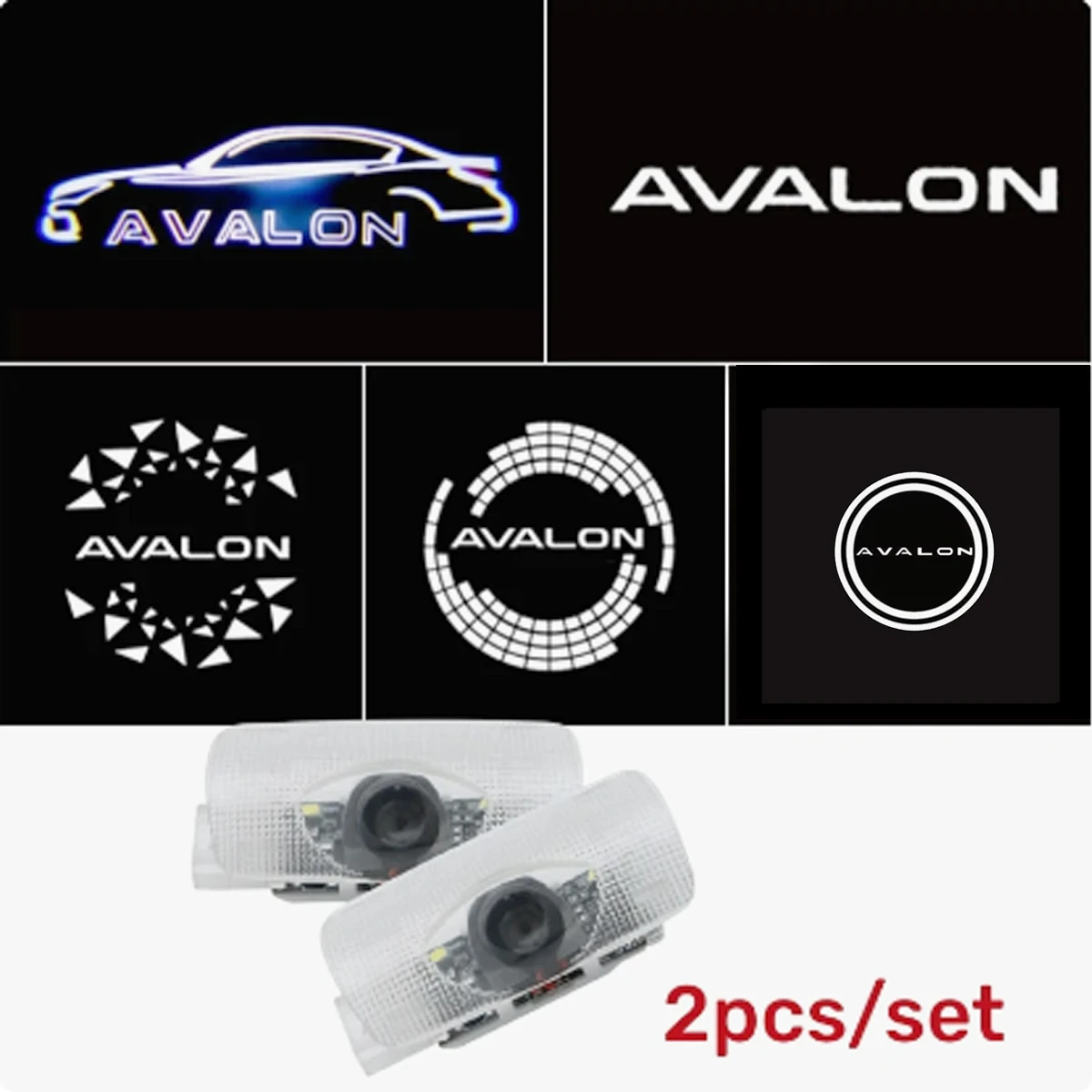 2 pcs For Toyota AVALON Logo Light AVALON Ghost Shadow Light Carpet Car Door LED For Toyota AVALON Car Styling