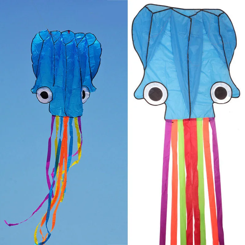 3D 4M Single Line Octopus Shape Flying Kite Outdoor Sport Toy Gift for Kids