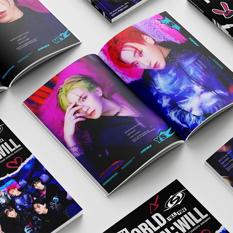 Imagem -04 - Kpop Ateez The World ep Fin:will Album hd Portrait Galeria de Fotos Adesivos Poster Bookmark Collection Card Fãs Presentes