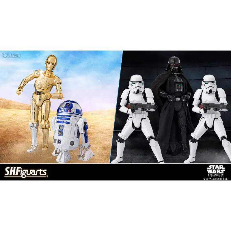 BANDAI Genuine S. H. Figuarts Series Movable Toys American Series (New Hope in Star Wars) Movable Finished Product Model