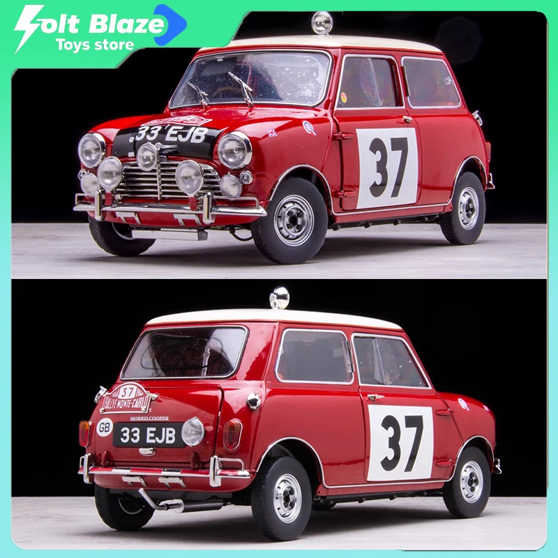 صن ستار 1/12 موديلات X صغيرة 5321T ميني كوبر إس # 37 الفائز رالي مونتي كيرلو 1964 نموذج سيارة محاكاة مجموعة سيارات هدية