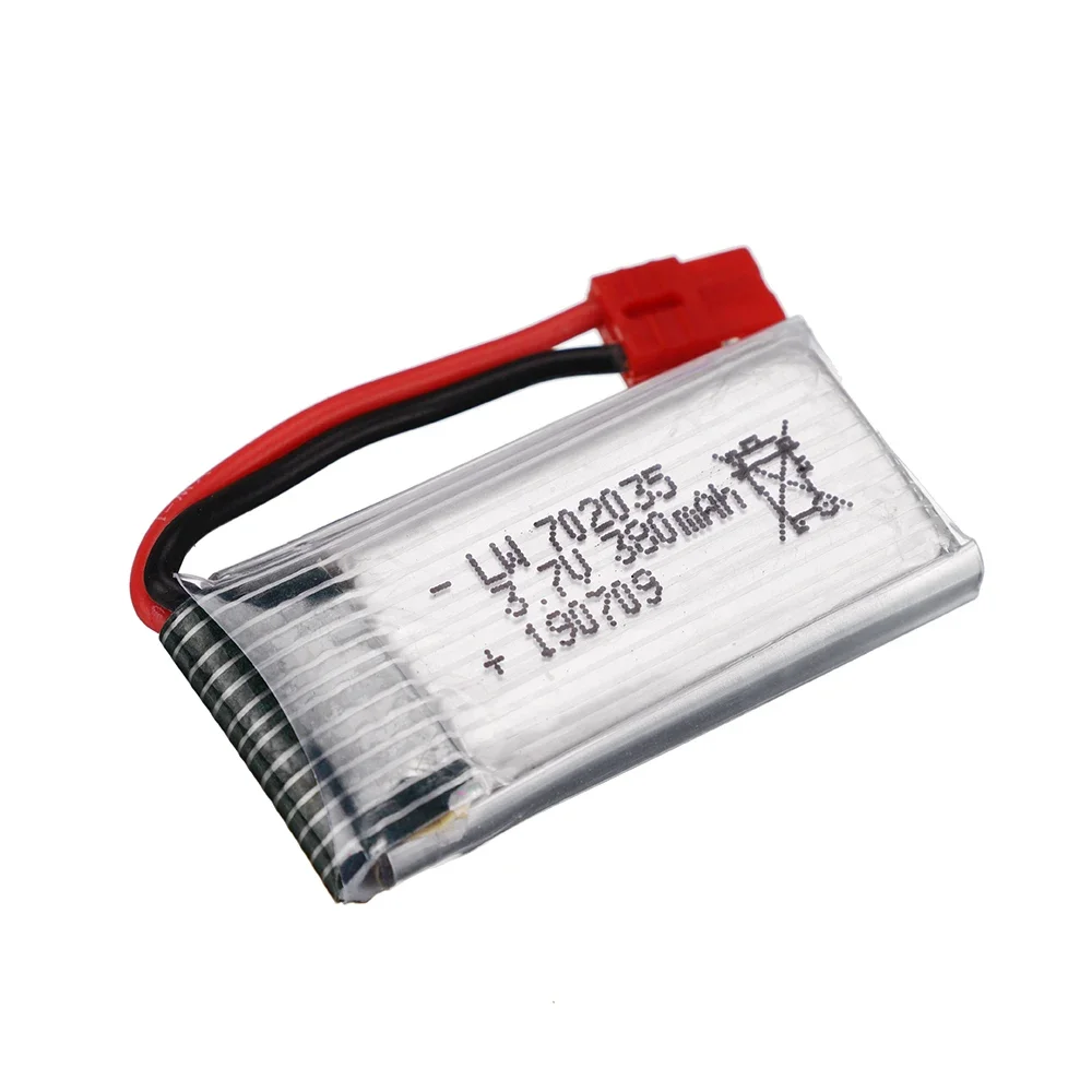 High Capacity 380mAh LiPo Battery with 3.7v for SYMA X5A-1 X15 X15C X15W RC Drone Parts 702035 3.7v Rechargeable Battery XH4.0