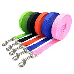 1.5M 1.8M 3M 4.5M 15M 30M Nylon Dog Training Leashes Walking Pet Leash Long Lanyard Traction Rope for Small Large Dogs Lead Item