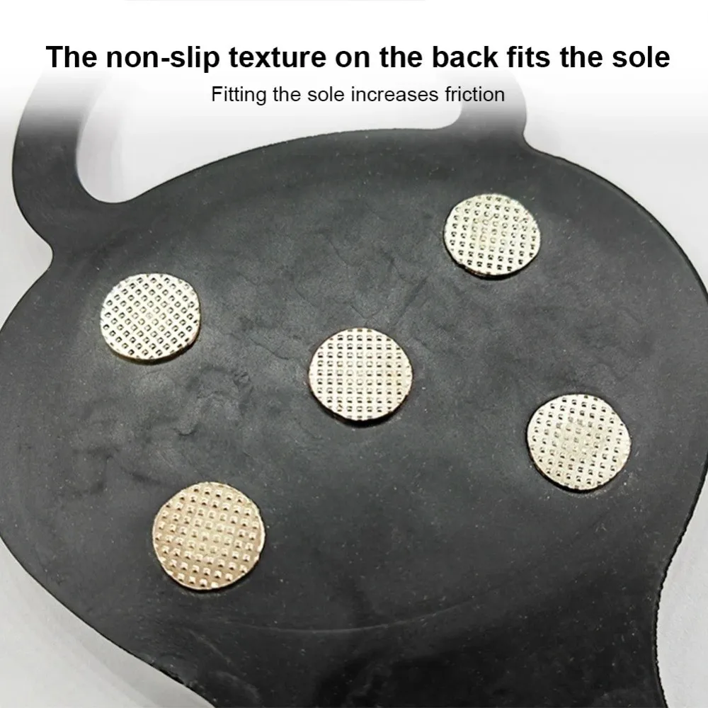 1 زوج جديد 5/8 الأسنان الجليد القابض سبايك العالمي المضادة للانزلاق أحذية الأشرطة سبايك أغطية الحذاء للأحذية #2