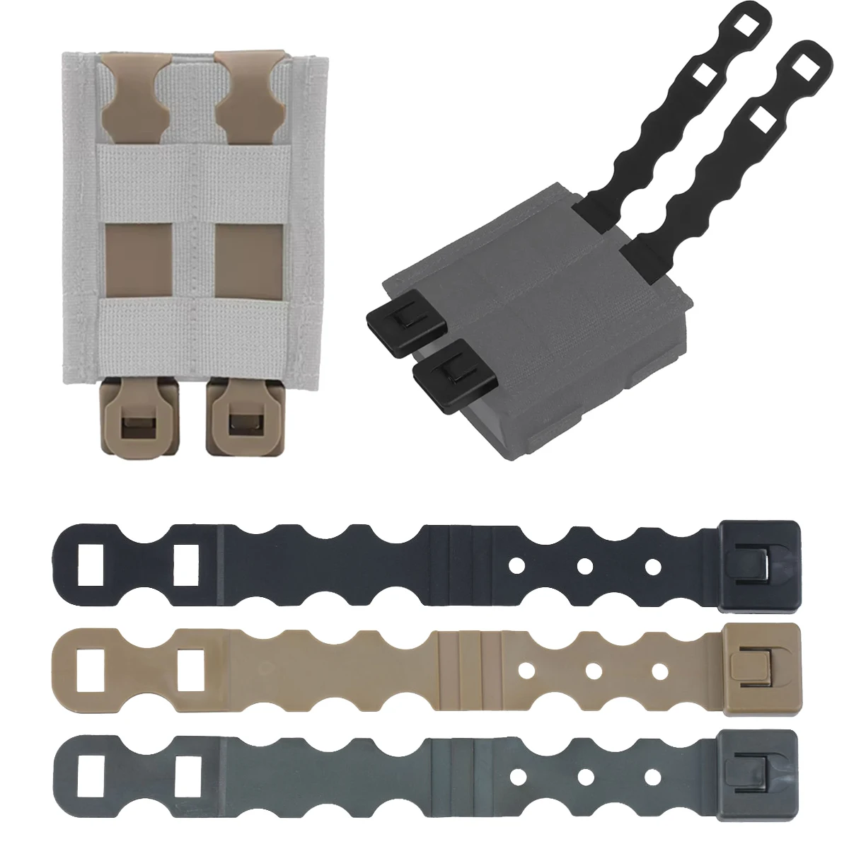 Tactical Durable Nylon Quick Release Strip Malice Clips Strap Buckle For Mag Pouch Molle System Shooting Hunting Accessories