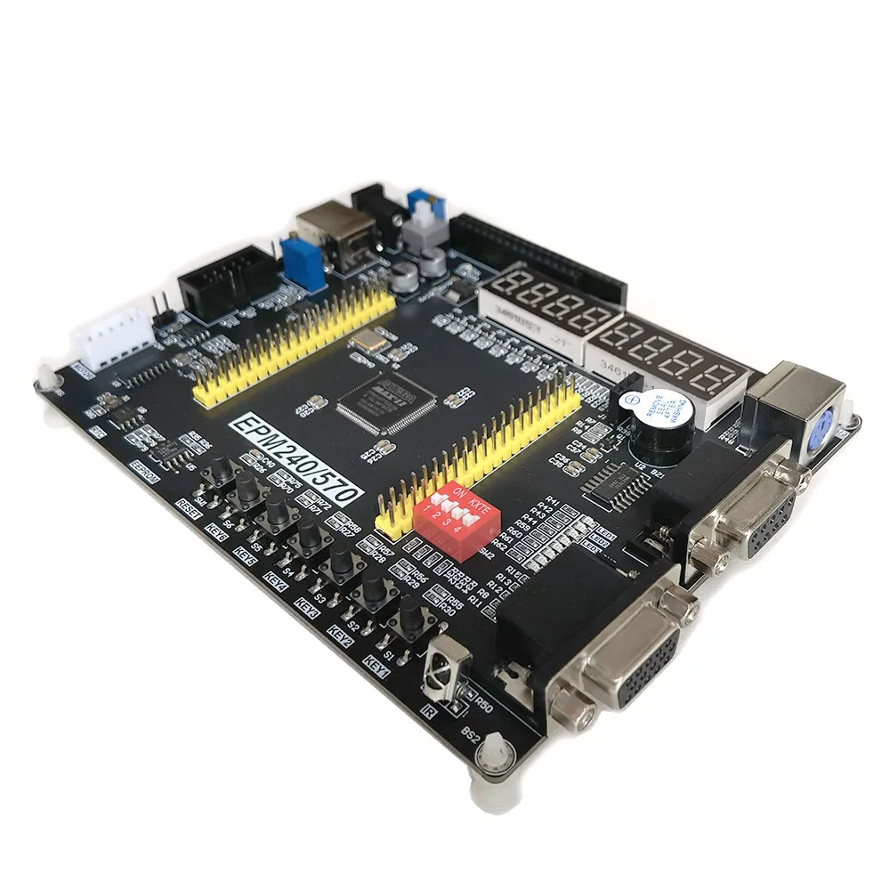 Educational Pocket FPGA CPLD Altera MAXII EPM570 Board with AD/DA Stepper-Motor Infrared-Receiver UART PS2 VGA