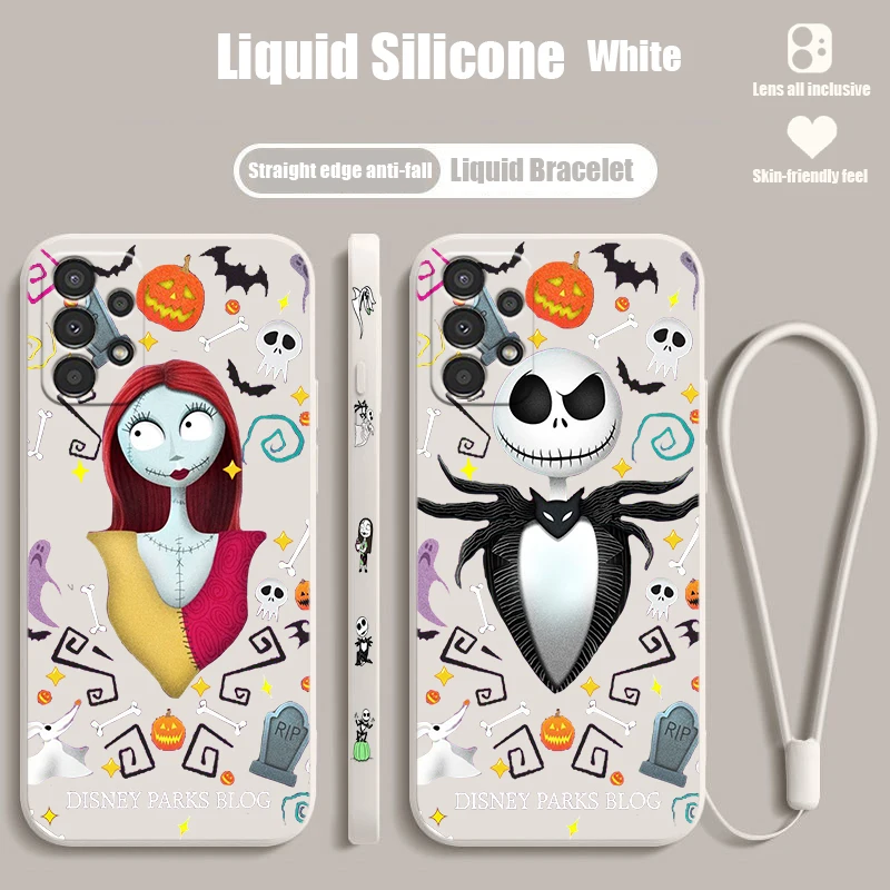 NEW The Nightmare Before Christmas For Samsung A72 A54 A53 A52 A42 A34 A32 A25 A24 A23 A22 A15 A14 A13 A12 Liquid Left Rope