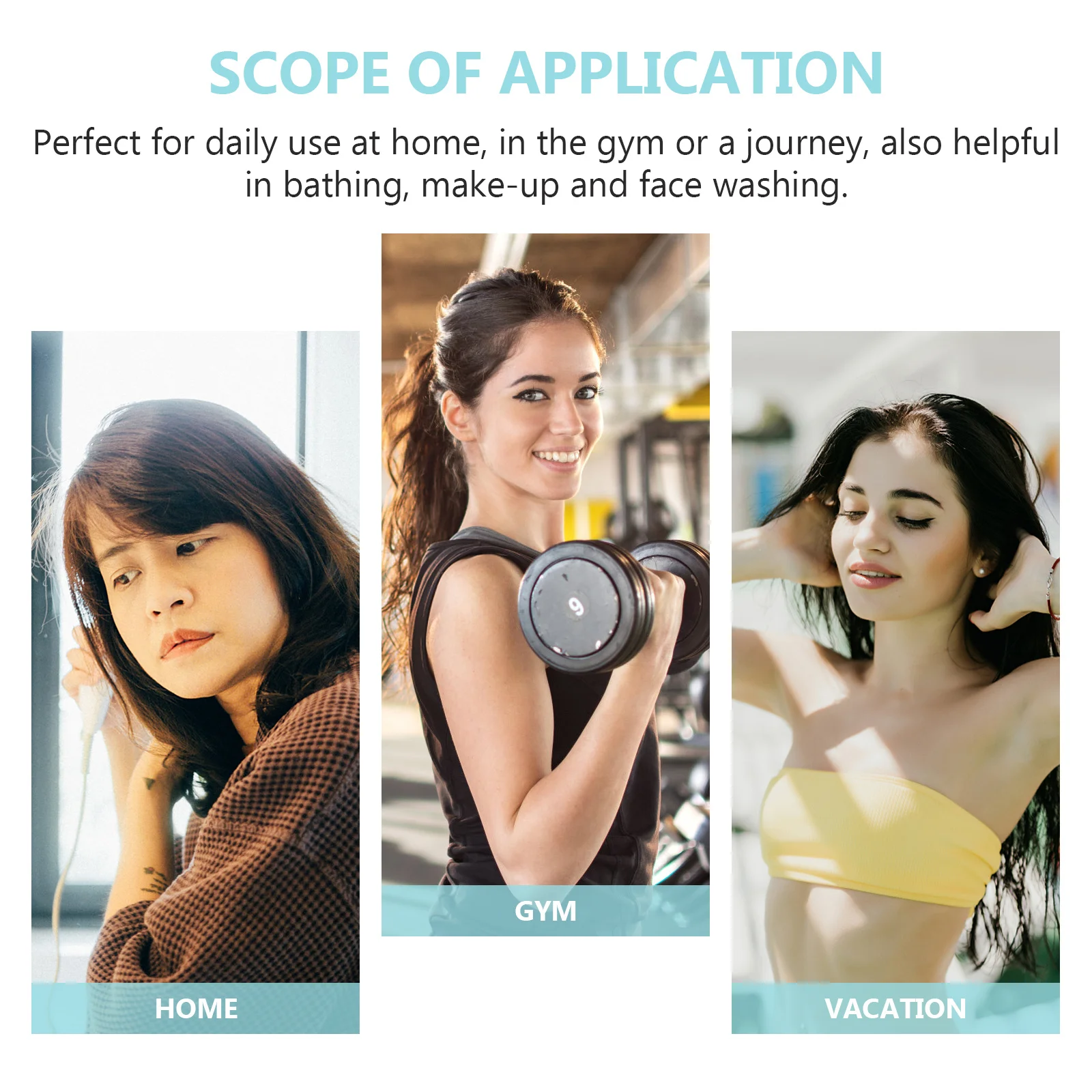 Gorro de secado de pelo suave y grueso, gorro de baño de fibra de absorción rápida, textura cómoda, para uso diario, gimnasio en casa, viaje, 2 uds.