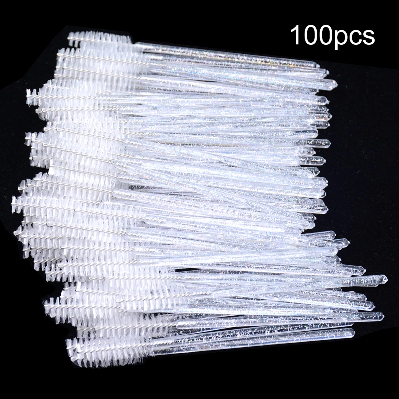 wholesale 100pcs Disposable Eyelash Brushes Spoolies Micro Lash Mascara Wands Combs Wholesale For Eyelash Extension Makeup