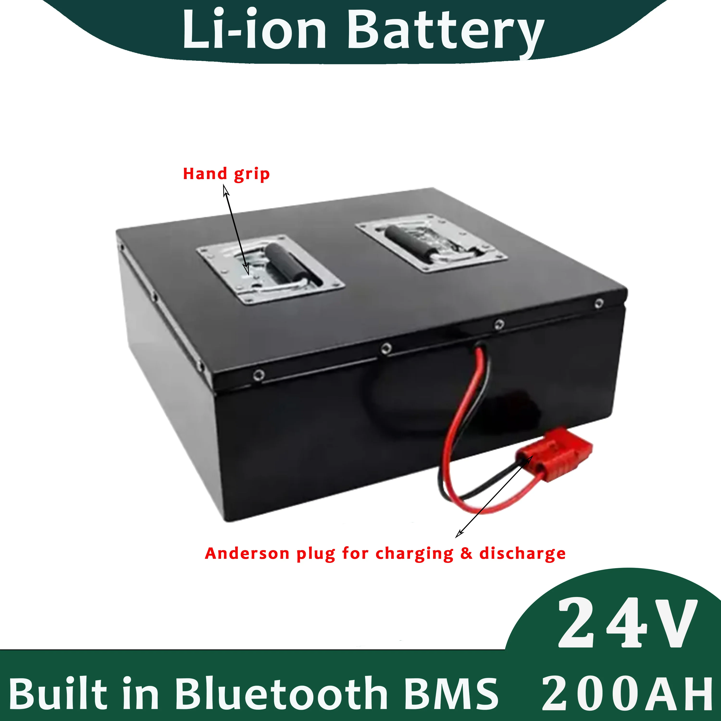 Factory Supply Rechargeable 24v 200ah Lithium Ion Battery Pack for Solar Storage System