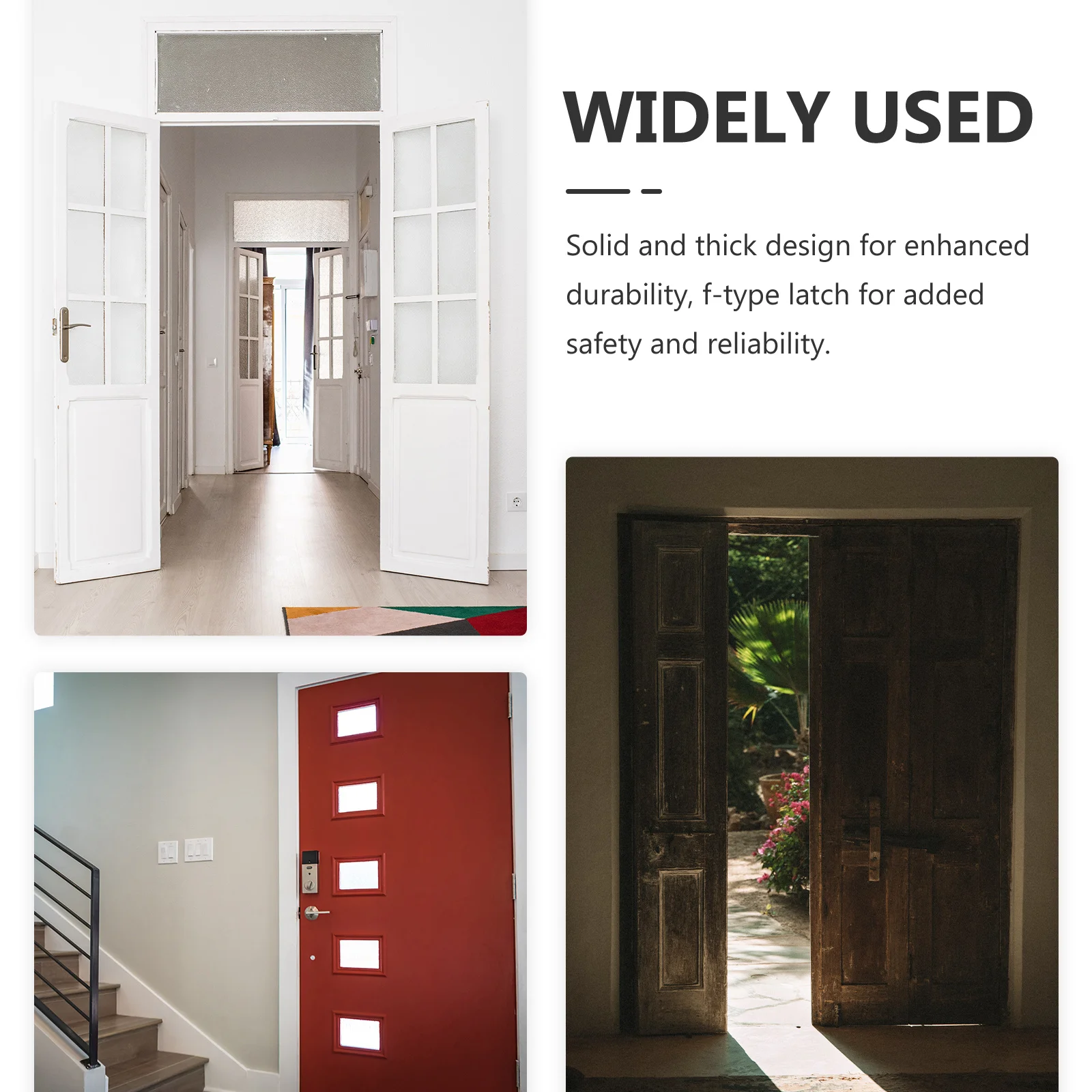 

Gate Latch Solid Thickened Iron Construction Floor Mounted Heavy Duty Cane Bolt Drop Rod Latch for Wood Fences Gate Hardware