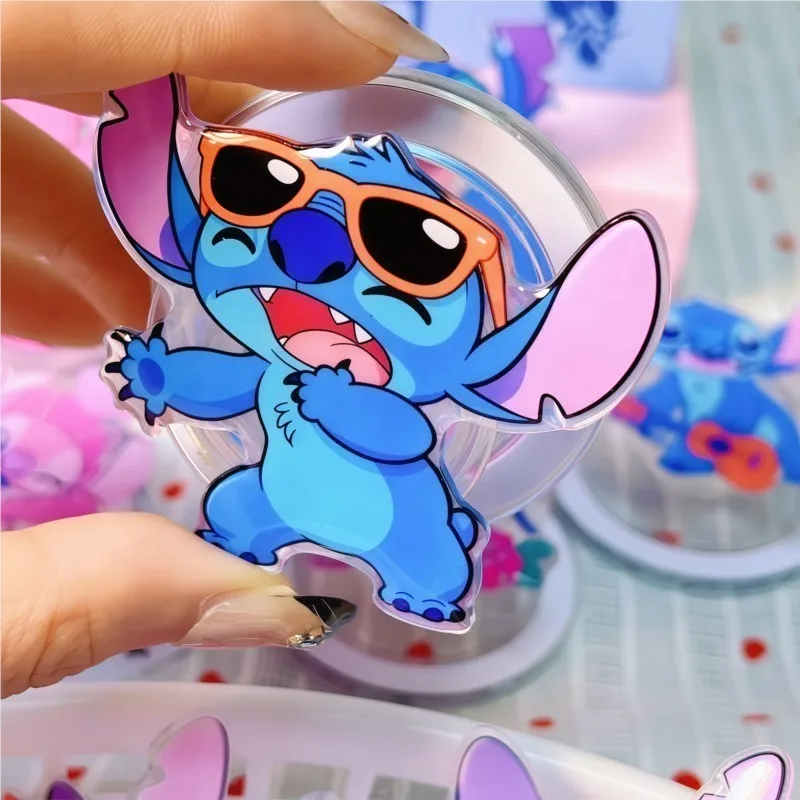 Korean Cute Cartoon Stitch For Magsafe Magnetic Phone Grip Tok Griptok Stand For iPhone 17 Foldable Wireless Charging Stand base - view 2